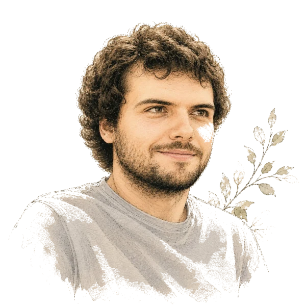 Portrait illustré de Florian Touvier