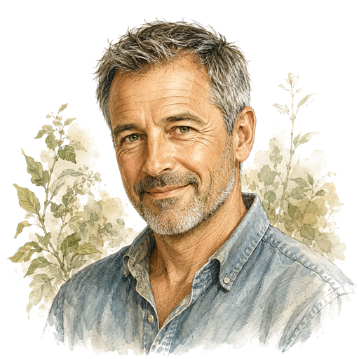 Portrait de Sylvain, conseiller botanique des Pépinières Mainaud