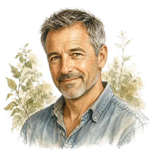 Portrait de Sylvain, conseiller botanique des Pépinières Mainaud